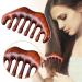 Head Meridian Massage Comb - Green Sandalwood Therapy Comb with 5 Wide Teeth for Hair & Blood Circulation - Enhance Acupuncture Experience - Buy Online on GoSupps.com