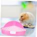 VILLFUL Box Rabbit Toilet Bunny Accessories Small Animal Critter Bath Pet Tub Plastic Cat Litter Tray 33X29.5X14CM Pink - Buy Online on GoSupps.com