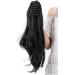 S-noilite Clip in Curly Wavy Ponytail Extension - Dark Black 18 - 145g Synthetic Hairpiece for Women - Buy Online on GoSupps.com