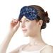 Blue Marble Texture Sleep Mask for Women - Adjustable Eye Shades with Elastic Strap - Perfect for Travel & Relaxation - Buy Online on GoSupps.com