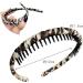 scicent Head Bands Adult Women Teeth Hair Band Comb Headband Non-slip Leopard Print Headbands Hair Accessories for Girls Brown Leopard Brown - Buy Online on GoSupps.com