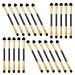 Hemoton 20pcs Double Ended Eyeshadow Brush Eye Makeup Kit Eye Brush for Makeup Eye Makeup Brush Makeup Brush for Women Eye Shadow Brush for Makeup Make up Eyeshadow Brush Makeup Eye Brush