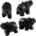 Nupuyai Black Obsidian Elephant Figure | Gemstone Crystal Lucky Charm | Healing Stone & Feng Shui Decoration - Buy Online on GoSupps.com