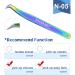 Nagaraku Professional Eyelash Extension Tweezers | Precision Colored Bent Volume Cluster & Fanning Stainless Steel Tweezer (N-05) - Buy Online on GoSupps.com