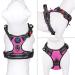 Phoepet Reflective Adjustable Dog Harness - Anti-Educational Training Handle Name ID Card XS Rose - Perfect for Easy Tightening & Weight Management - Buy Online on GoSupps.com