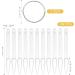 Beaupretty Stiletto Nail Sticks - 100pcs Fan-shaped Nail Display Tips with Metal Ring (Transparent) - Buy Online on GoSupps.com
