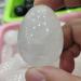 1pc Natural White Quartz Crystal Egg Shaped Rock Stone Natural Stones and Crystals Can be Used for Home Office Decoration