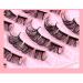 AMSDCN 10 Pairs Natural Cluster D Curly Lashes Multipack | DIY Wispy False Eyelashes | Individual 3D Mink Strips Extensions - Buy Online on GoSupps.com