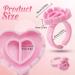 500pcs Pink Heart Shape Glue Rings for Eyelash Extensions - Disposable Smart Glue Cups by Narkysus - Buy Online on GoSupps.com