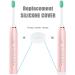Auwish Electric Toothbrush Replacement Brush Head x 4 with Silicone Cover - Compatible with Auwish Sonic Toothbrushes - Buy Online on GoSupps.com