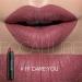 FOCALLURE Ultra Chic Matte Lipstick - Long Lasting, Waterproof Lip Crayon with Vitamin E - DARE YOU - Buy Online on GoSupps.com