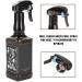500ml Plastic Spray Bottle Hairdressing Sprayer Salon Barber Barber Hairstyling Sprayer Hair Tools Flower Planting Tool(Black) - Buy Online on GoSupps.com