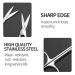 Professional Facial Hair Grooming Scissors - Eyebrow Nose Mustache & Beard Trimming Kit - Stainless Steel Clippers for Men & Women - Buy Online on GoSupps.com