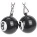 Bottam 2X Billiard Ball Keyring - Lucky Key Ring for Pool Enthusiasts | International Shipping Available - Buy Online on GoSupps.com