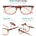 Eyekepper Blue Light Filter Reading Glasses Tortoise-Red Frame +2.00 - Computer Screen Glare Blocking Digital Readers for Men and Women - Buy Online on GoSupps.com