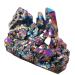 Natural Rainbow Coated Quartz Aura Quartz Cluster Titanium Aura Quartz Rainbow Aura Cluster Gem Specimen s