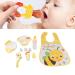 Compact Safe Baby Feeding Set - Space-Saving PP-Silicon Eating Cards for Toddlers | Perfect for Home & Travel - Relief for Discriminative Eating - Buy Online on GoSupps.com