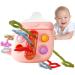 Buy Sensory Tensile Cutting Toys - Bottle-Shaped Dental Aid for Babies & Kids | Silicone Teething Toys in Sweet Pink - Buy Online on GoSupps.com