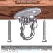 BeneLabel 2000 LB Capacity Permanent Antirust Stainless Steel Swing Hangers - Set of 2 | Heavy Duty Hardware for Yoga Hammocks, Sandbags, and Swing Sets - Buy Online on GoSupps.com