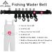 Pfilerso Adjustable Fishing Wader Belt Set - Lip Gripper, Lanyard, Multi-Functional Waist Belt for Fly Fishing, Surfing, Kayaking - Fits 31-58 Waist - Black (3 Pack) - Buy Online on GoSupps.com