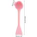 Belupai Handheld Silicone Face Scrubber | Soft Cleaning Brush with Comfortable Handle | Pink Face Exfoliator for Gentle Cleansing - Buy Online on GoSupps.com