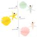 MAGICLULU 4 Pairs Starfish Shell Hair Clip Hairpin Headdress Party Hairpin Acrylic Hairpin Hair Clip Headwear Shell Hairpin Hairpin Shell Barrette Hairpin Accessories - Buy Online on GoSupps.com