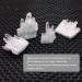 Natural Clear White Quartz Crystal Cluster Geode Gemstones Raw Specimen Home Decor ningxiao 2-3cm - Buy Online on GoSupps.com