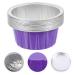 Portable 10-Hour Wax Melting Bowl | Hot Wax Warmer | Aluminum Foil Shell | Colorful Violet - 6.3x6.3cm - Buy Online on GoSupps.com