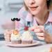 Hoement 40pcs mustache cupcake toppers fake mustache gender reveal cupcake toppers mustache party decorations cake decor de bautizo para ni o baby paper cup - Buy Online on GoSupps.com