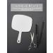 OMIRO Union Jack White Handheld Mirror with Handle - Elegant and Functional - Buy Online on GoSupps.com