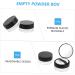 SOESFOUFU 6 Pcs Elastic Mesh Loose Powder Box Portable Powder Case Foundation Powder Puff DIY Abs Black - Buy Online on GoSupps.com