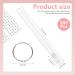 300 pcs Nail Polish Swatch Sticks - Clear Square Nail Sample Swatches with Number Stickers & Ring for Color Display | Perfect for Home DIY & Nail Art - Buy Online on GoSupps.com