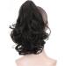 Ponytail Extensions Resistant Fiber Wavy Ponytail Hair Extensions Synthetic Wavy Ponytail Extensions Medium Length Claw Clip in Ponytail Hairpieces Heat for Women(Color:007) - Buy Online on GoSupps.com