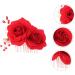Beatifufu Flower Hair Comb Floral Hair Accessories for Rhinestone Bridal Wedding Hair Comb Bride Headpieces for Wedding Rhinestone Hair Clips Bridal Side Comb Rose Headdress Rhinestones Red - Buy Online on GoSupps.com