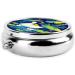 Portable Duckling and Mother Metal Pill Box | Round Mini 3-Compartment | Ideal for Small Pills | Travel-Friendly Design | Black - Buy Online on GoSupps.com