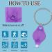 Buy MODOAO Mini LED UV Keychain Black Light Flashlight - 4 Pack UV Urine Detector for Dogs | International Shipping Available - Buy Online on GoSupps.com