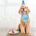 Yicostar Dog Birthday Party Supplies - Bandana Scarf & Birthday Hat Set for Dogs - Blue Pet Birthday Accessories - Buy Online on GoSupps.com