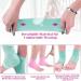 Shynek Moisturizing Gel Heel Socks - 3 Pairs Spa Lotion Toeless Socks for Women - Foot Care for Dry Cracked Feet - Grey Pink Blue - Buy Online on GoSupps.com