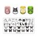 VNC 21 Pcs Nail Stamp Plates Set with Stamper, Scraper & Storage Bag - Nail Art Stamping Plate Set with Leaves, Flowers, & Animals Designs - Buy Online on GoSupps.com