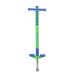 NYHI Limited Edition Foam Maverick Pogo Stick for Boys & Girls | Indoor/Outdoor Toy for Kids Ages 5-9 | Features New 'Rubber' Grip Handles | Non-Slip Foot Pegs for Safety - (Blue/Lime, 1 Pack)