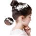 DOITOOL Bridal Side Combs Pearl Hair Comb Pearl Hair Clips Pearl Hair Pin Wedding Comb Barrette Bride Hair Clip Flower Girl Hair Clip Tiara Hair Comb for Bride Dress Accessories - Buy Online on GoSupps.com