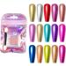 Nail Powder Colors 10 Set Beautiful Refill Set Dip Powder Colors Set 10 Colors Dipping Nail Powder Golden Pink Nail Dip Powder Kit - Buy Online on GoSupps.com
