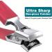 SG Nekoo Nail Clippers for Thick Nails - Ultra Sharp Curved Cutter with File for Adults, Men, Women, Seniors (Mid-Red) - Buy Online on GoSupps.com