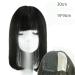 12 Inch Straight Human Hair Crown Topper Clip In Wig for Women - Stylish Bangs & Easy Wear - Buy Online on GoSupps.com