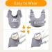 Adjustable Baby Walking Harness with Detachable Crotch - Grey, 9-24 Months - Buy Online on GoSupps.com