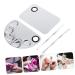 Buy 2 Stainless Steel Makeup Painting & Nail Art Palettes - Versatile Color Mixing Tools for Artists | International Shipping Available - Buy Online on GoSupps.com
