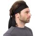 Frcolor Head Tie Sport Headband for Women & Men - Ideal for Running Tennis Karate & Athletics - Black Welding Band - Buy Online on GoSupps.com