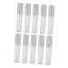 IMIKEYA Lot de 10 Flacons de Brillant L vres Vides 5 Ml Transparents en Verre Rechargeables Adapt s au Maquillage Diy pour Cosm tiques et Soins des L vres Usage Personnel et Pr sent