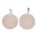Natural Loofah Body Scrubber Made with Natural Egyptian Sponge Bath Shower for Women and Men for Face and Body (2 Round Shape) Round Shape 2