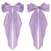 Buy Wllhyf 90s Style Hair Clips - Soft Silky Satin Big Loop French Band Hairpins for Women & Girls (Purple) | International Shipping Available - Buy Online on GoSupps.com